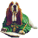 Writing dog